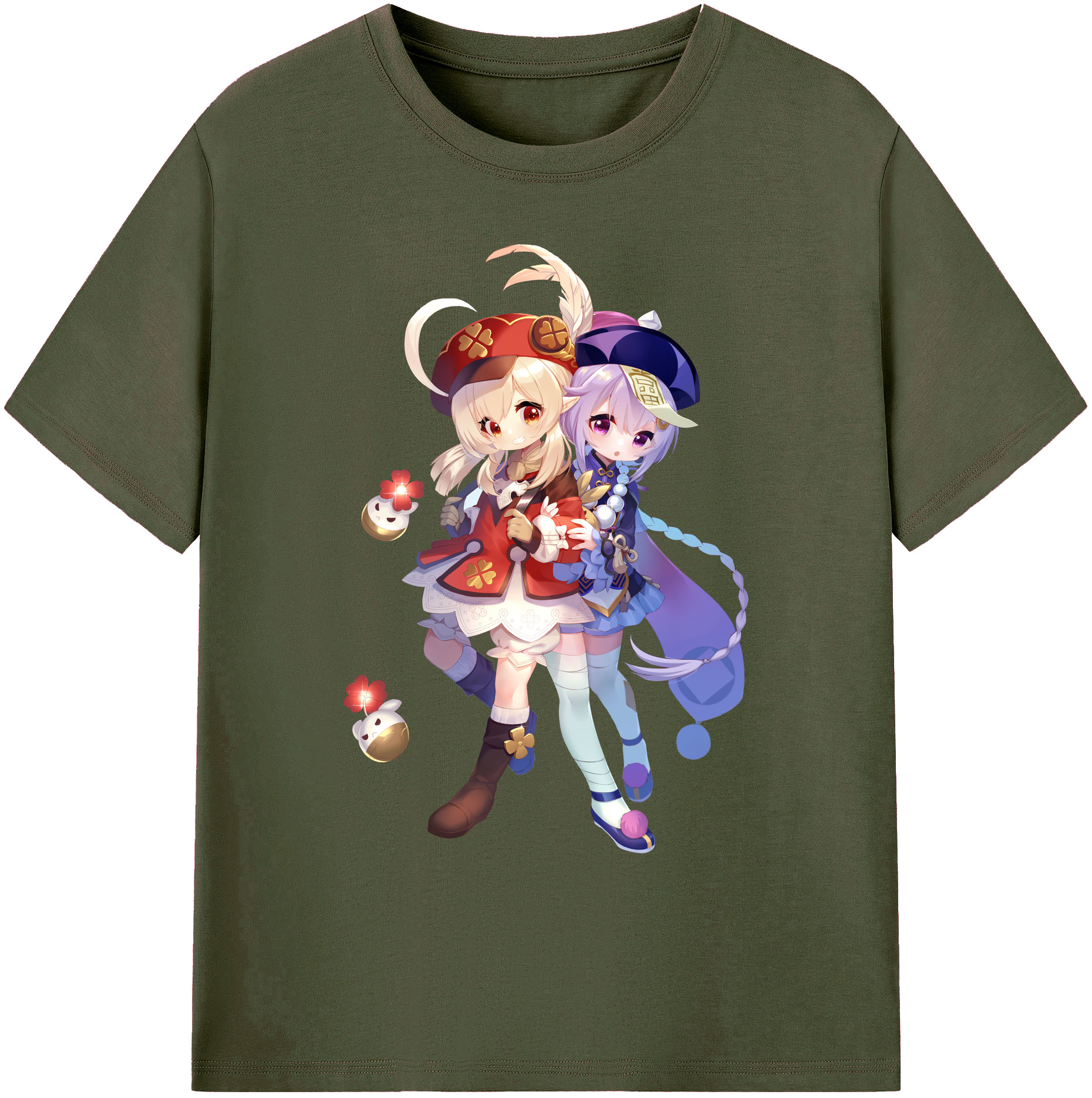 げんし神 七七 なな  genshin Nana 綿100％ メンズ半袖Tシャツ｜肌触りやわらか＆通気性